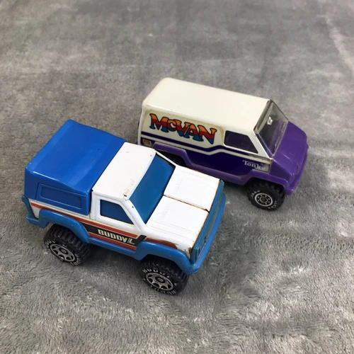 Vtg Tonka McVan & 1984 Buddy L Truck Vehicle Toy Car Lot of 2 Pressed Steel