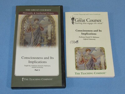 THE GREAT COURSES: CONSCIOUSNESS & ITS IMPLICATIONS (2 Disc DVD, Guidebooks)