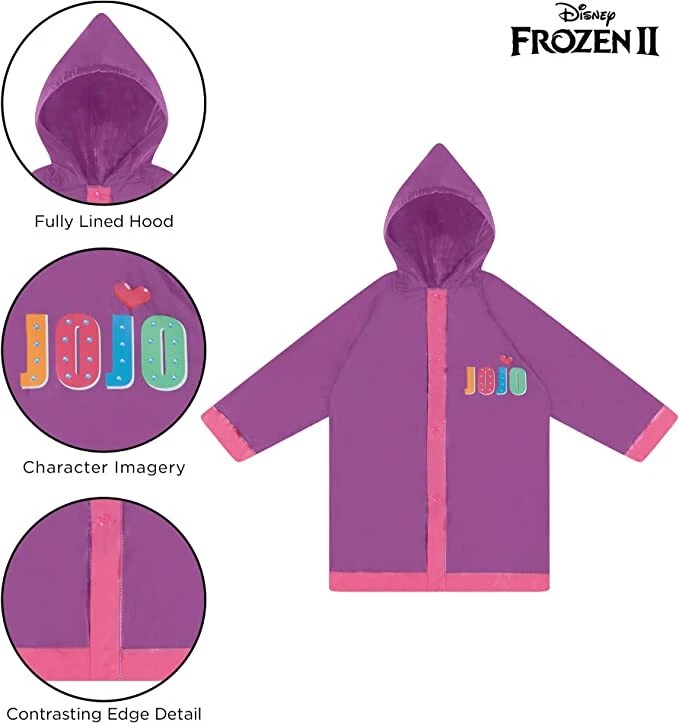 Paraguas Nickelodeon Jojo para niños con poncho impermeable a juego para niñas de 4 a 7 años Foto 4 de 4