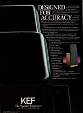 KEF  - Speakers - Original Magazine Ad - 1982