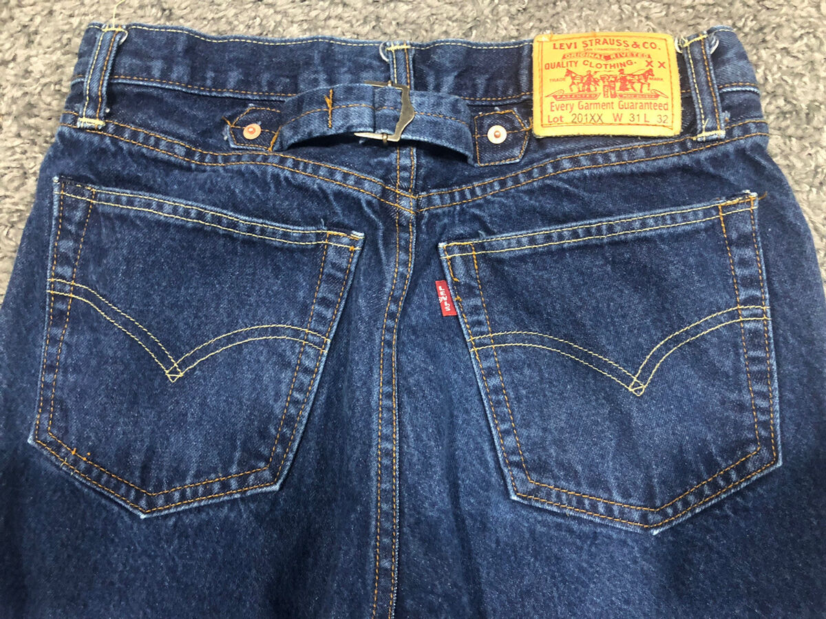 Vintage Levis 201xx Selvedge Big E Jeans 31x32 Dark Wash Vintage Levis 201xx Selvedge Big E Jeans 31x32 Dark Wash