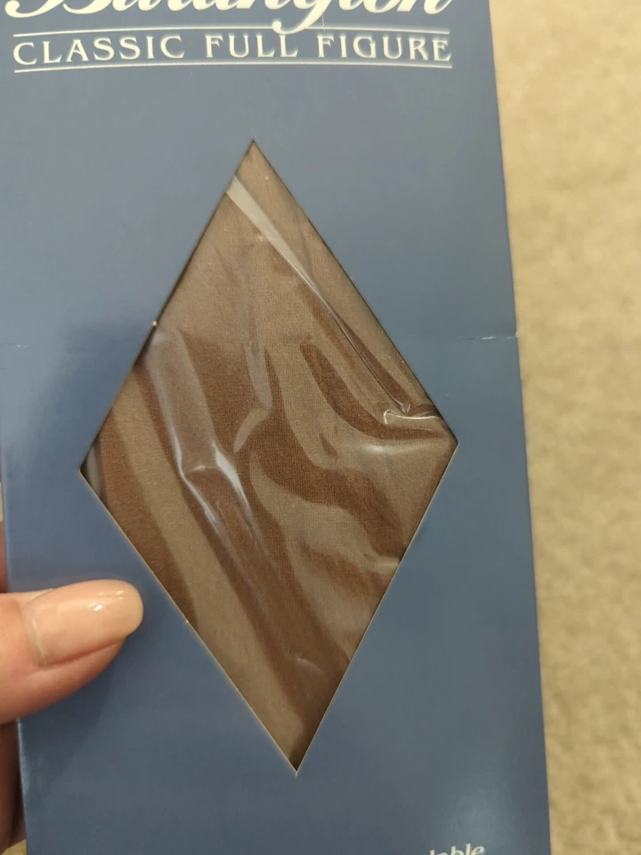 Burlington Hasta la Rodilla Puntera Transparente 2 Pares Talla Queen Color Arroz Salvaje Nuevo en Paquete Foto 3 de 4