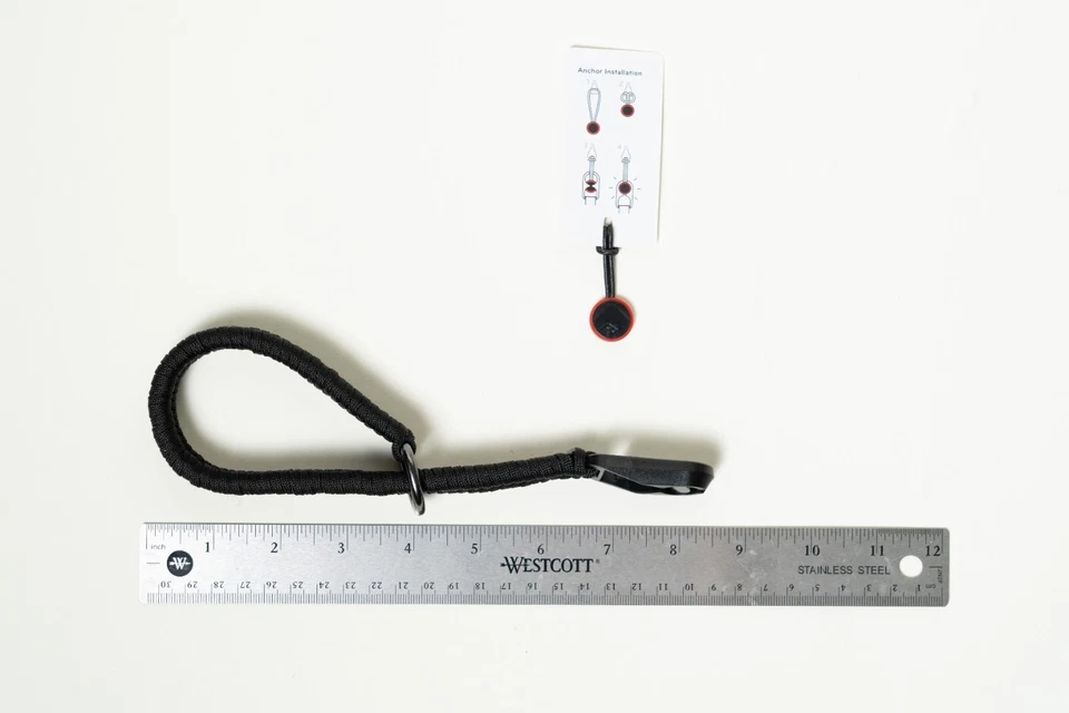 Correa de muñeca para cámara verde tejida Paracord ajustable con ancla de diseño de pico Foto 3 de 4