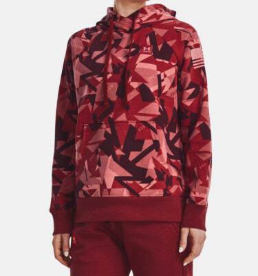 New Under Armour Women's Freedom Rival Fleece Amp Hoodie 1373619