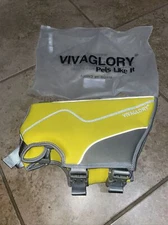 Vivaglory Neoprene Dog Life Jacket with Handle - Yellow
