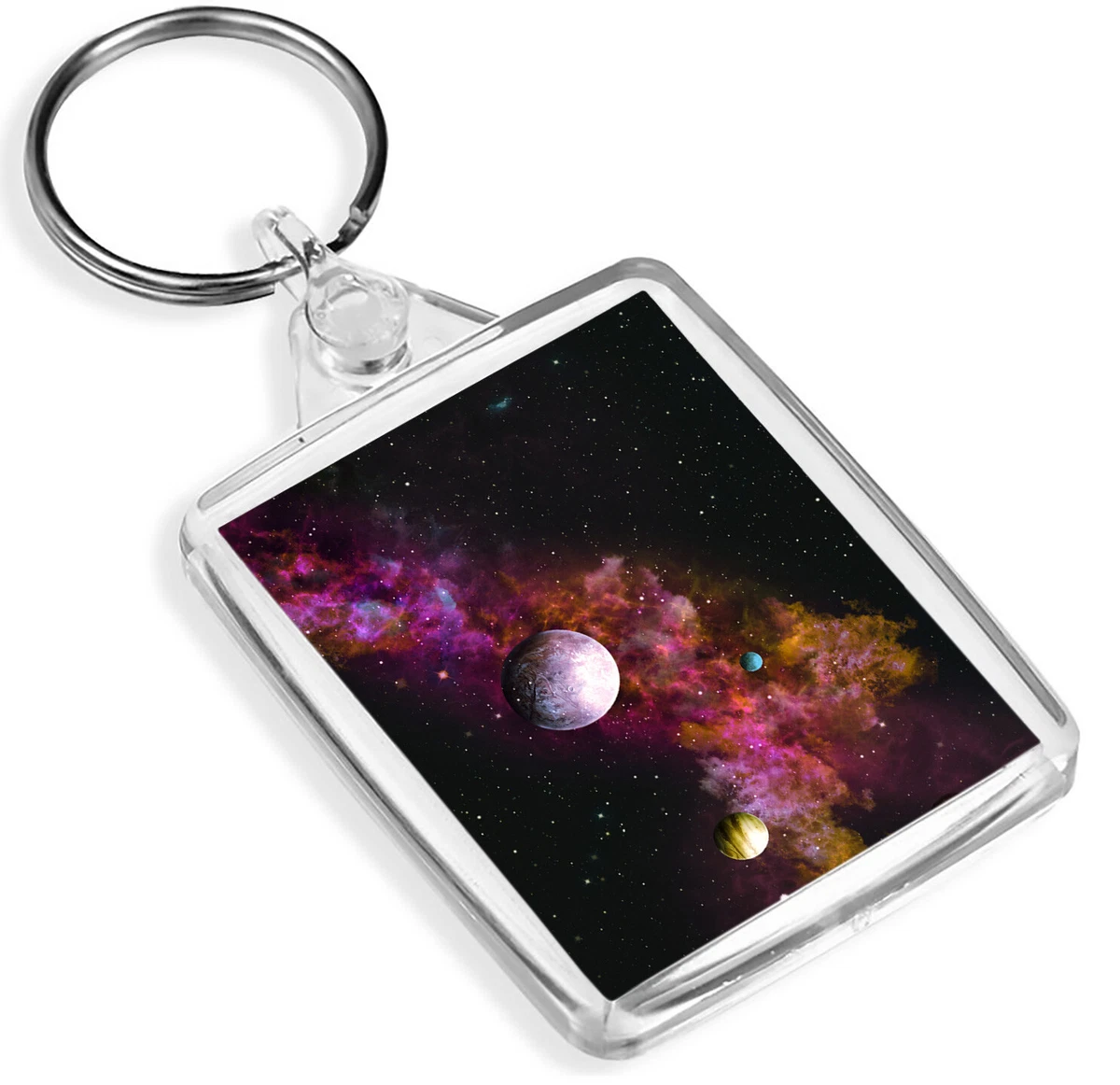Amazing Solar System Keyring Planets Alien Space Sci Fi Cool