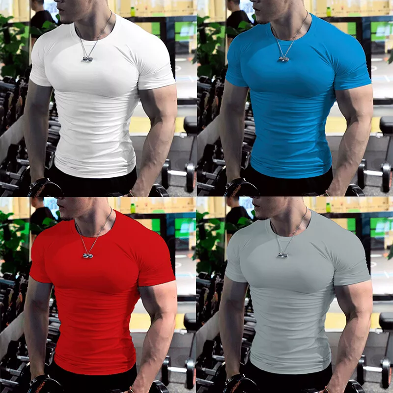 Slim fit sale t shirts gym