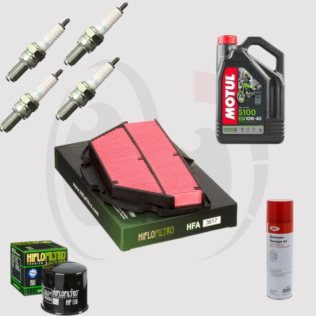 Kit Vidange Motul 5100 10w40 pour Moto Suzuki GSX-R 600 2006-2007