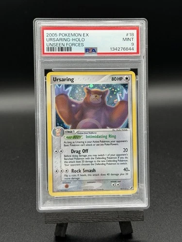 2005 POKÉMON URSARING UNSEEN FORCES HOLO #18 - LOW POP - MINT PSA 9