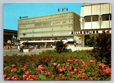 East Berlin Postcard Alexanderplatz 1970s Vintage Souvenir Travel Art