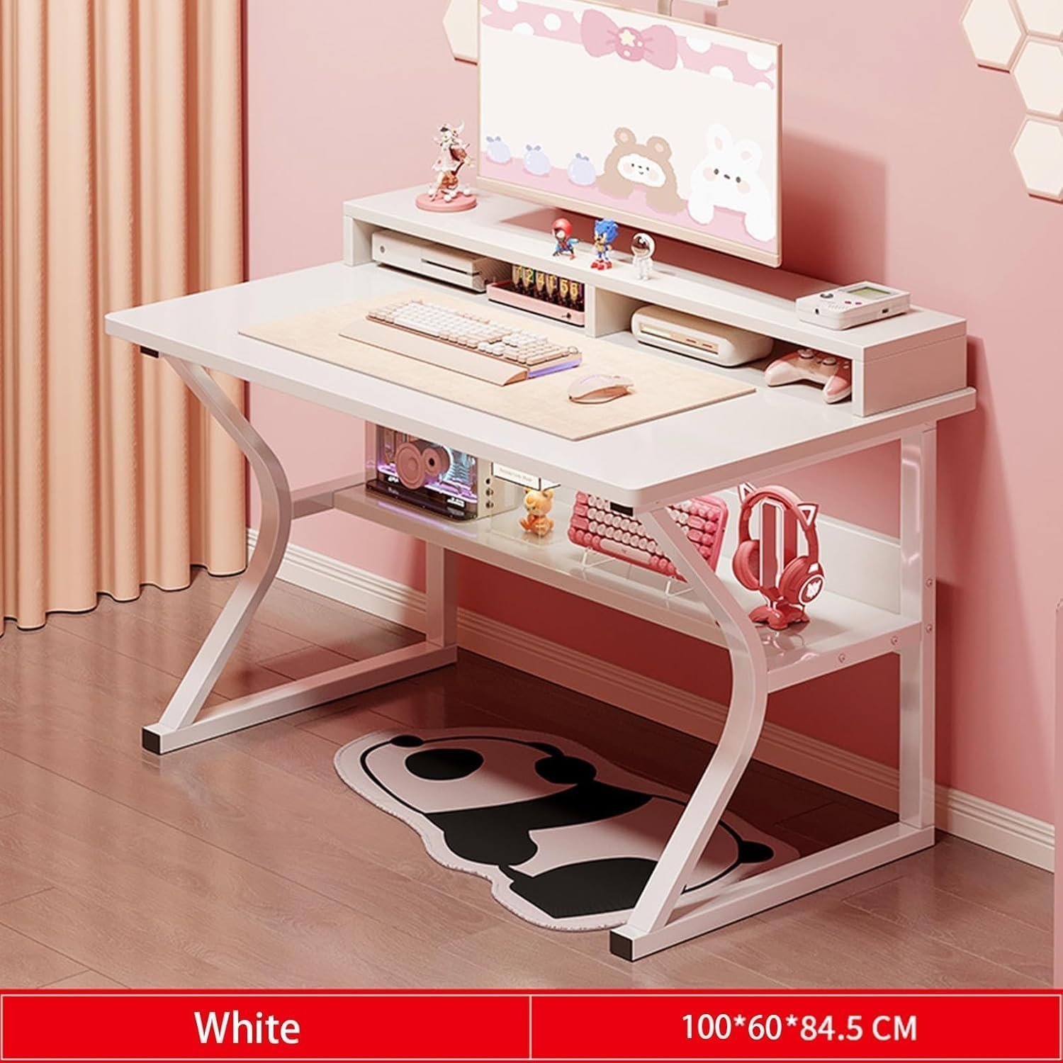 Gaming Desk, Computer Desk for Home Office  Study and Gaming  PC Desk with Metal — image 2
