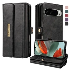 RFID Crossbody Wallet Case For Google Pixel 10 Pro XL/9A/8 Pro/7 Leather Cover