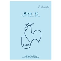 (0,29€/Blatt) Skizzenblock Sketch Pad A2 Weiß 190G/M² Papier 50 Blatt Hahnemühle