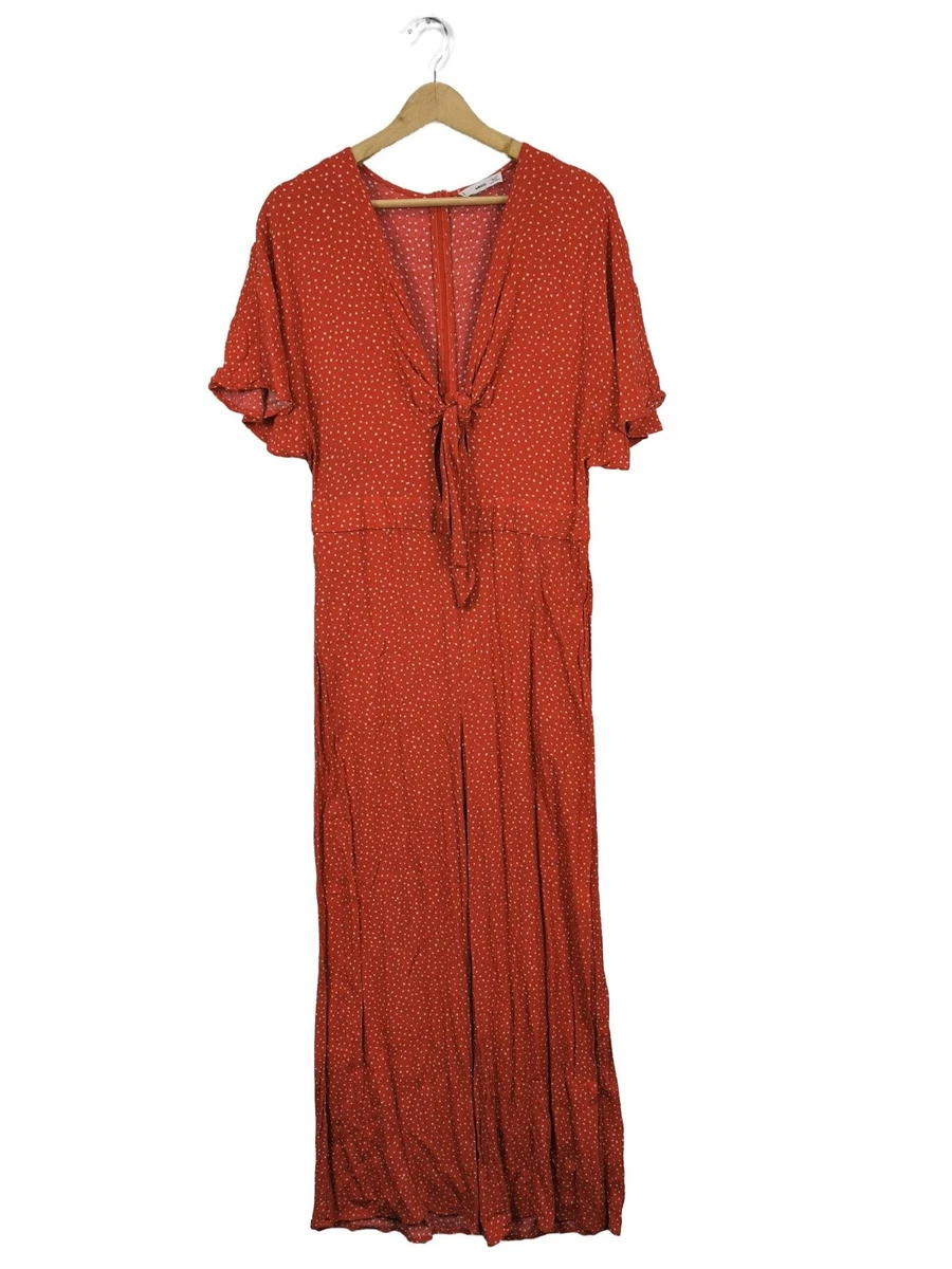 MANGDIUP Body Donna A Maniche Corte Con Scollo A V - Rosso, Taglia M, In Cotone Ed Elastan, Casual, Con 2 Bottoni - 3