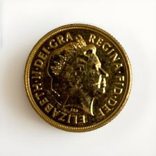 Queen Elizabeth II 2014 Full Sovereign 22ct Gold Coin In A Coin Box