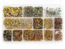 Vintage Swarovski Austrian Crystal Components Large Mixed Collection