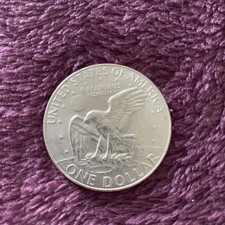 1978 One Dollar Eisenhower Coin American Eagle over the Moon.