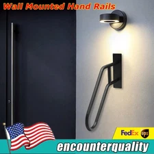 Wall Mounted Hand Rails Non-slip Grab Bars Outdoor Handrails for 1-3 Step Stairs