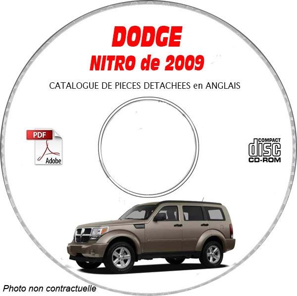 CD-R catalogue de pièces pour voiture américaine guide d'atelier anglais Nitro 09