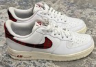 Nike Air Force 1 Low Plaid White Red Men's Size US 9 Authentic Worn Once 