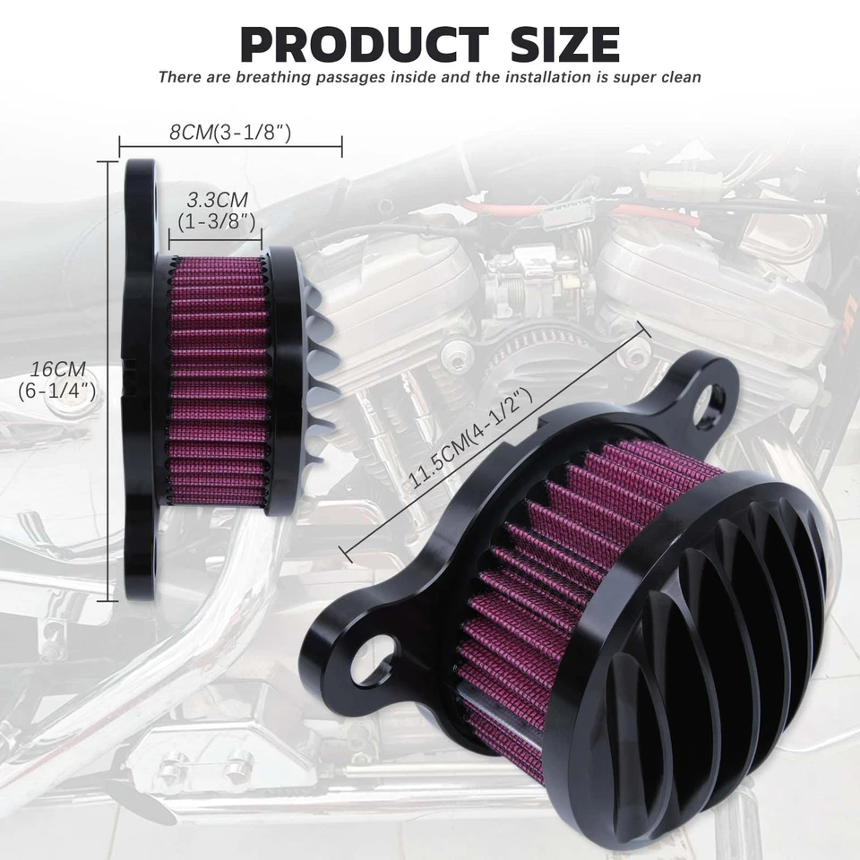 For Harley 2012-2016 XL1200V Seventy Two High Flow Air Filter Cleaner Intake Kit - Image 2 of 4