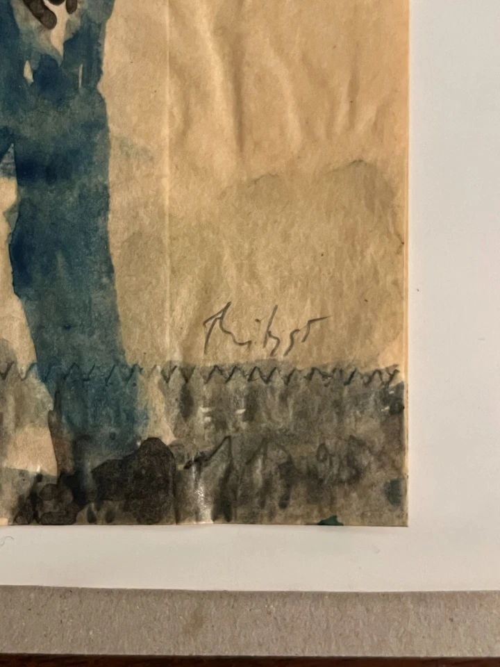 Thitz (*1962) -  Tütenbild, handsignierte Malerei auf Papiertüte, Unikat  - Bild 3 von 3