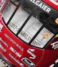 JUSTIN ALLGAIER 2025  BRANDT 1/24 ARC COLOR CHROME DIECAST #7 DOOR -DOOR NUMBER