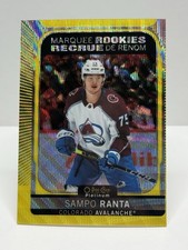 O-Pee-Chee Platinum 2021-22 Marquee Rookies Neon Yellow Sampo Ranta #224 Avalan…