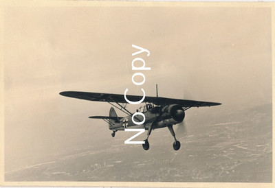 Henschel Hs 126 Aufklärer im Flug Schräglage WK2 selten X268
