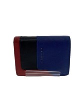 Marni Fold Wallet Bifold Leather Red Ladies' Used