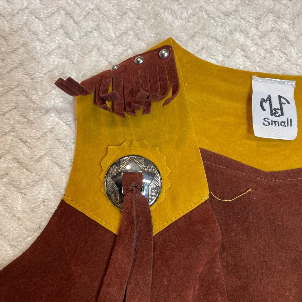 M & F Western Products Little Outlaw Boys' Faux Suede Cowboy Vest Small, NWT - Image 4 of 4