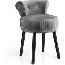 Modern Padded Velvet Accent Stool for Dressing‑room and Bedroom