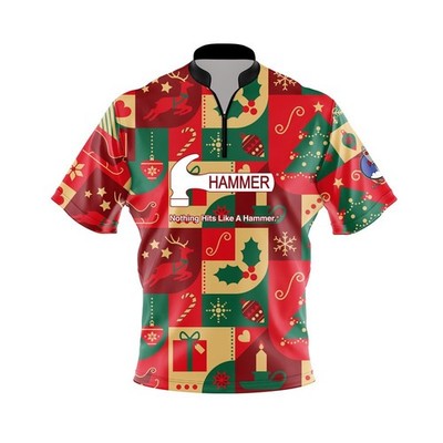 Personalized Name Hammer Merry Christmas Bowling Jersey Shirts All Size