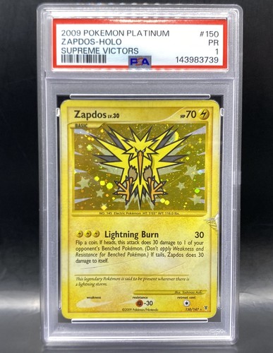 Zapdos graded PSA 1 for sale on eBay