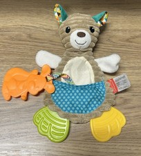 Infantino Baby Kangaroo Toy - Crinkle Teether Toy With Pouch And Teether Joey
