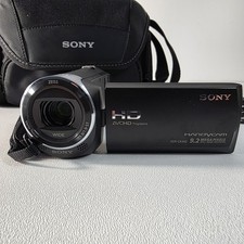 Sony Handycam HDR-CX440 9.2MP Camcorder Video Camera Black w/60x Zoom Bundle