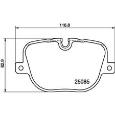 Hella Bremsbeläge hinten für Land Rover Range