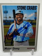 2019 Topps Heritage #4 Moises Gomez SIGNED