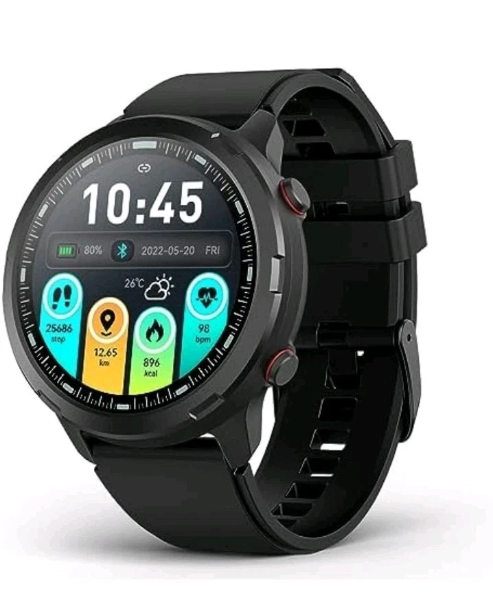 GPS Smart Watch for men, Rugged Outdoor Watch with GPS and Compass, Fitnes Track