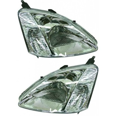 For 2002 2003 Honda Civic Pair Headlights Driver and Passenger Side 2dr H/B Si