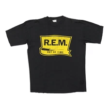 Vintage 1991 REM Out Of Time Shirt Size: Unreadable