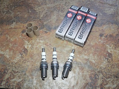 3x BRISK P2 Super Iridium Spark Plugs fit: Perodua Kelisa - 1.0 - 2000 to 2007