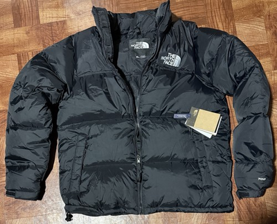 #ad The NorthFace Retro Nuptse 700 Black Puffer Jacket Large $159.99