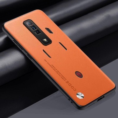For ZTE Nubia Red Magic 7 7Pro Plain Leather Fabric Rubber Hard case back covers