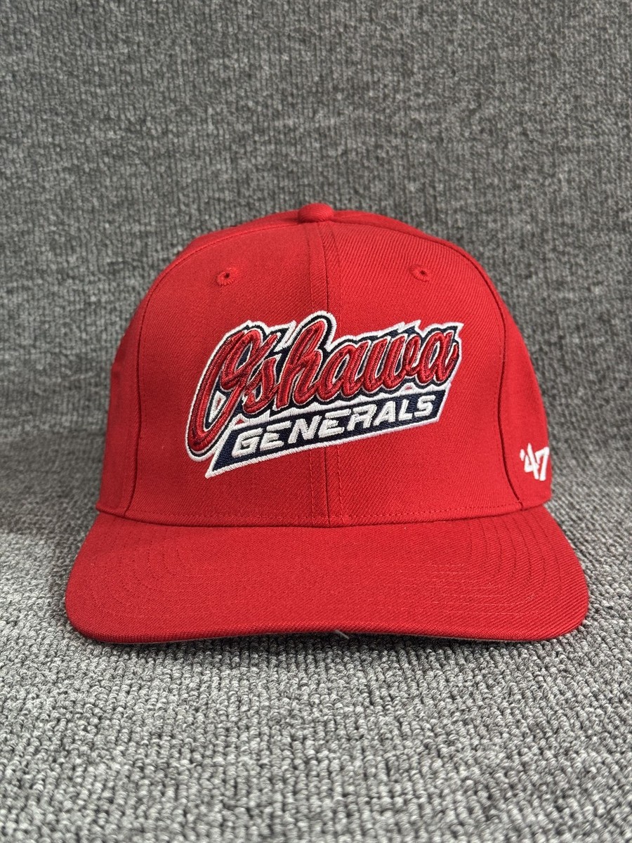 '47 Brand Oshawa Generals Red Snapback Cap Hat Script Logo