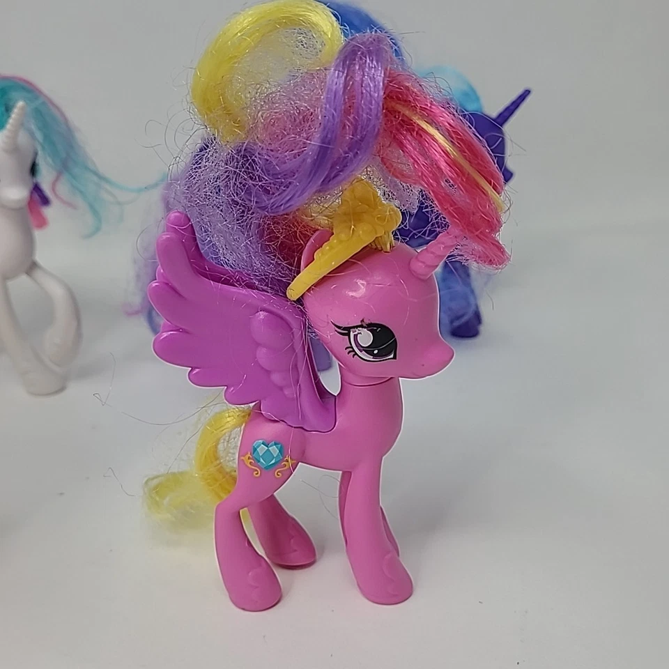 My Little Pony Hasbro 2016 Lot Of 6 Princess Cadance, Celestia, Luna Brushable - Image 4 of 4