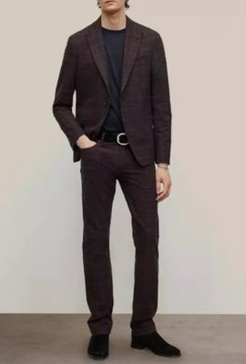 John Varvatos Mens 1-BTN Regular Fit Casual 2 Peace Jacket Pant Suit 38 R US New