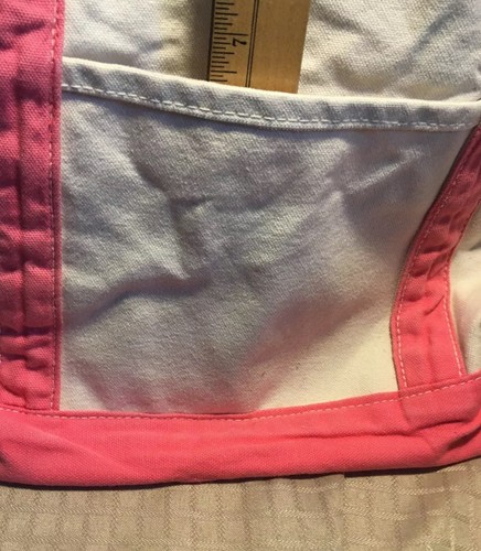 Bass Tasche rosa & weiß groß Canvas - Bild 8 von 9