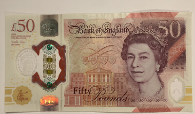 50 Bank of England 新ポリマー紙幣 50 Bank of England 新ポリマー