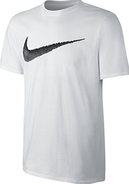 $91 Nike Men Athletic White T-Shirt Cotton Undershirt Short-Sleeve Crew-Neck L | eBay
